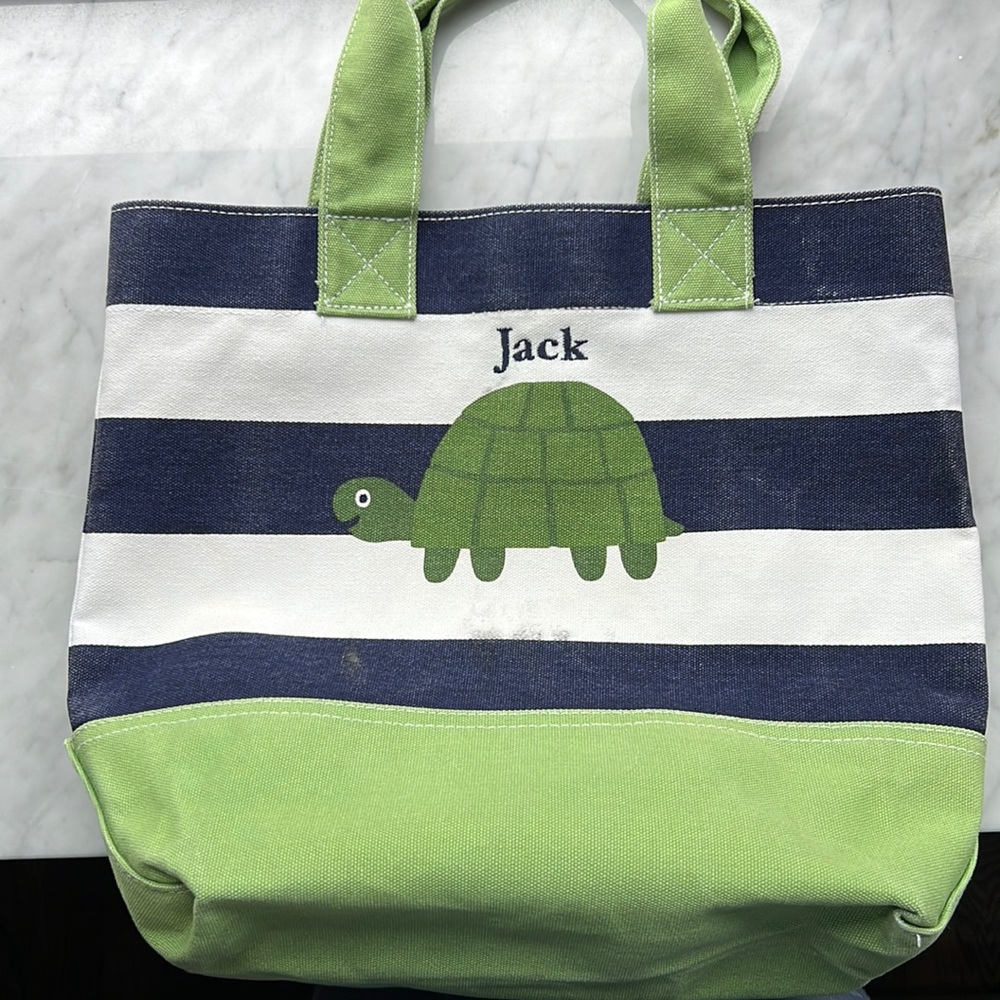 Pottery barn personalized “Jack” towel & tote